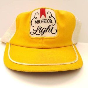 Vintage Michelob Light Snapback, Yellow, 1980's